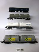 Hornby OO Gauge Rolling Stock: Depressed Centre Wagons.