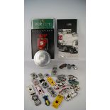 Collection of Porsche memorabilia including boxed & unboxed diecast models by Corgi, Vitese,