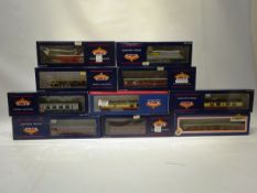 Bachmann Rolling Stock including VGA Sliding Wall Van EWS, BDA Bogie Bolster wagon, Carriages etc,