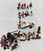 Collection of Britains, Jomillco & other painted Lead figures including; Scouts (4),