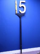 NER/GNR cast iron 15MPH sign, H198cm Condition Report <a href='//www.