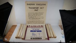 Collection of BR timetable, excursion and announcement posters, Festival of Britain,