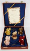 Steiff UK Baby Bears 1994-98 limited edition 01506 collectors set in box Condition