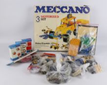 Meccano Motorised Set 3 unused in original box with stickers and packaging,