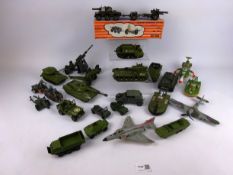 Crescent Toys Diecast model Saladin Armoured Patrol 2154 in original box and a collection of Dinky
