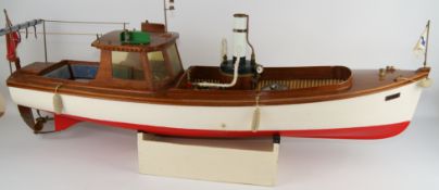 Cornwall Model Boats Krick Victoria Steam River Launch 'Jean' radio controlled,