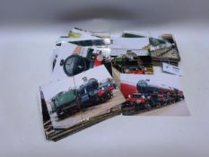Collection of 7''x 5'' colour photographs of Steam Locomotives,