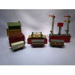 Collection of Hornby O Gauge tinplate railway including: BR loco & tender 3402,