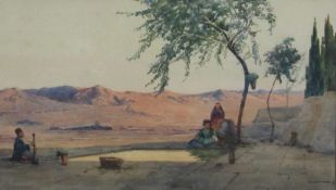 Peter MacGregor Wilson R S W (British 1856-1928): 'Gulaher' - Persian Oasis,