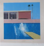 After David Hockney (British 1937-): 'A Bigger Splash',