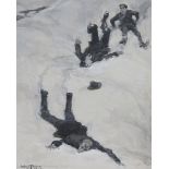 Ernest Prater (British 1864 - 1950): Boys in the Snow,