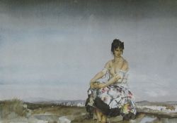 After Sir William Russell Flint (Scottish 1880-1969): 'Mademoiselle Sophie',