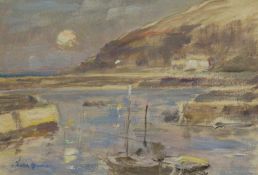 Owen Bowen (Staithes Group 1873-1967): A Quiet Harbour,