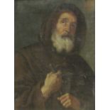 Spanish School (19th century): 'Charitas' - Portrait of a Monk,