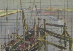 Bernard Sickert (German 1863-1932): 'Squared Boat Study',