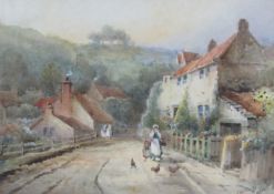Frederick William Booty (British 1840-1924): Sandsend, watercolour signed and dated 1914,