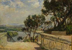 Frederic William Jackson (Staithes Group 1859-1918): 'Jardin du Doms Avignon',