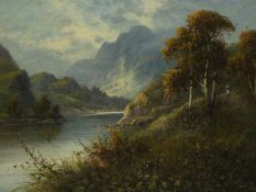 Frank Hider (British 1861-1933): 'Departing Day' and 'Vale of Festiniog North Wales',