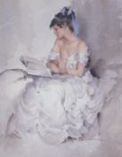 After Sir William Russell Flint (Scottish 1880-1969): Seated Model Reading,