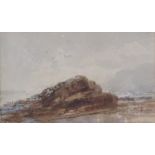 Paul Marny (French/British 1829-1914): 'Filey Brigg', pair watercolours signed,