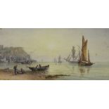 John Francis Branegan (British 1843-1909): 'Whitby' and Scarborough, pair watercolours one titled,