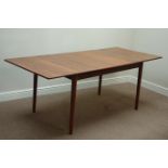 Nils Jonsson for Troeds Company - Swedish design teak extending dining table with two original