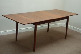 Nils Jonsson for Troeds Company - Swedish design teak extending dining table with two original