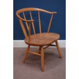 Ercol 'Windsor' light finish elm and beech armchair Condition Report <a