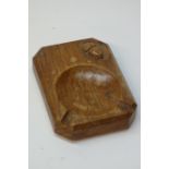 'Acornman' oak ashtray,