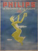 Original Art Deco poster by Paul Colin 'Philips Le Triomphe de la Qualite, en TSF' Imp Henon-Paris,