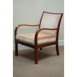 Mid to late 20th century 'Parker Knoll' mahogany framed armchair,