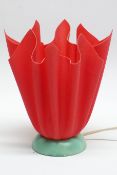 Georgia Jacob Coqueluche folded red handkerchief table lamp Condition Report <a