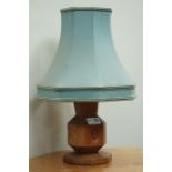 'Acornman' oak table lamp with shade,