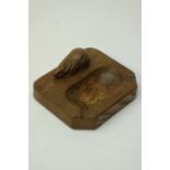 'Rabbitman' oak ashtray,