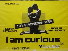 1960s original Quad poster for the x-rated film 'I am curious',