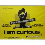 1960s original Quad poster for the x-rated film 'I am curious',