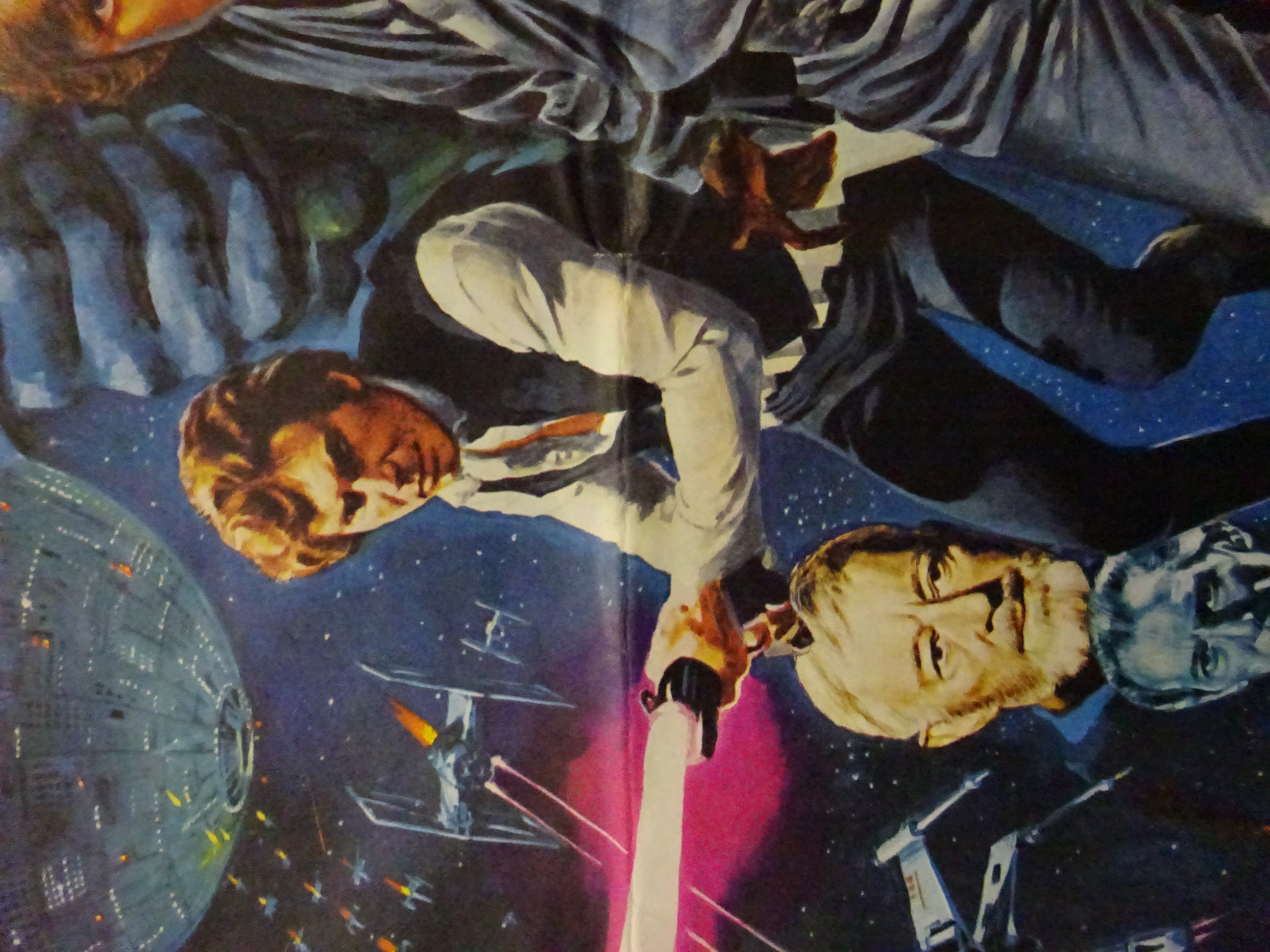 'Star Wars' (1977) original British Quad film poster with art work by Tom Chantrell, - Bild 3 aus 9