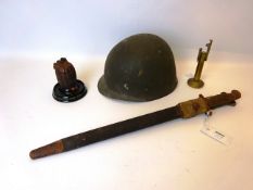 WWI First World War 'Memento Of The Great War Actual Hand Grenade Casting As Used By The Allies'