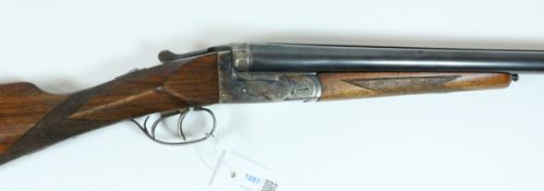 Shotgun certificate required - Victor Aramberri 12 bore double barrel side by side sporting gun No.