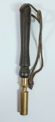 19th/20th century turned ebony and bronze priest 22cm Condition Report <a