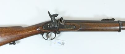 Mid 19th century Enfield Thomas Turner P60 percussion rifle,