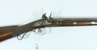 Early 19th century 12 bore single barrel flintlock sporting gun by Sykes of Oxford,