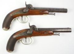 Pair of mid 19th century Continental Belgian 38 bore .