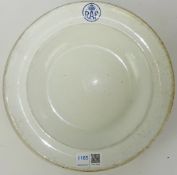 Minton RAF circular white soup bowl with blue insignia,