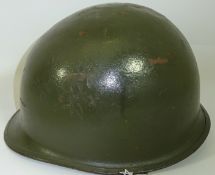 WWII Steel Infantry helmet, M1 with inner fibre liner,