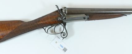 Shotgun certificate required - French 12 bore side by side double barrel hammer sporting gun