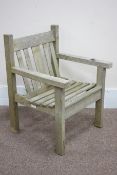 Teak garden armchair Condition Report <a href='//www.davidduggleby.