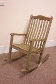 Teak garden rocking armchair Condition Report <a href='//www.davidduggleby.