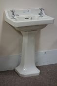 20th century Royal Doulton enamel ceramic sink basin,