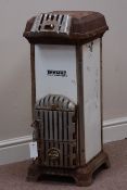 19th century cast iron 'Tepma 2' narrow stove, W32cm,